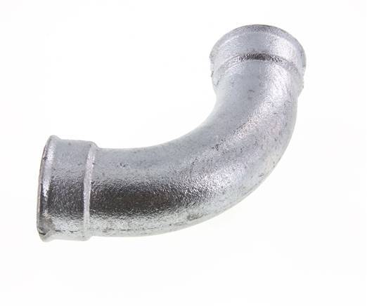 90° L-Koppeling Rp2'' Binnendraad Lang Gietijzer 25bar