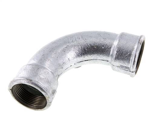 90° L-Koppeling Rp1 1/4'' Binnendraad Lang Gietijzer 25bar