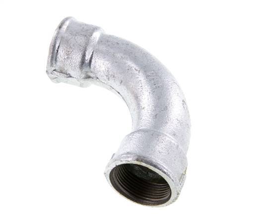 90° L-Koppeling Rp1 1/4'' Binnendraad Lang Gietijzer 25bar
