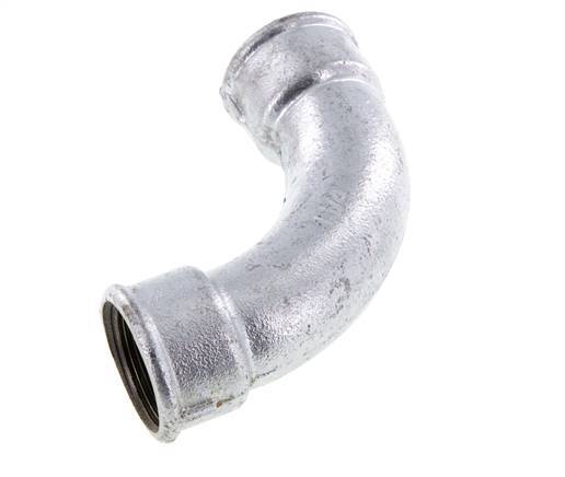 90° L-Koppeling Rp1 1/4'' Binnendraad Lang Gietijzer 25bar