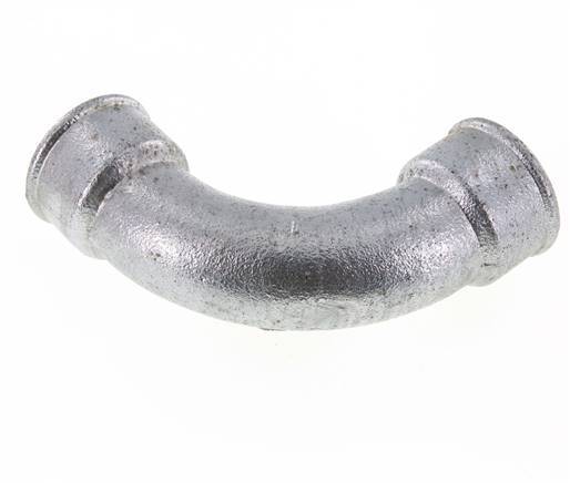 90° L-Koppeling Fitting Rp1 1/2'' Binnendraad Lang Gietijzer 25bar