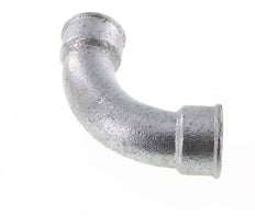 90° L-Koppeling Fitting Rp1 1/2'' Binnendraad Lang Gietijzer 25bar