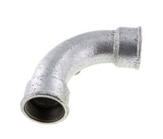 90° L-Koppeling Fitting Rp1 1/2'' Binnendraad Lang Gietijzer 25bar