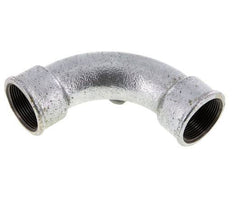 90° L-Koppeling Fitting Rp1 1/2'' Binnendraad Lang Gietijzer 25bar