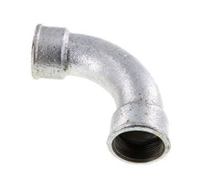 90° L-Koppeling Fitting Rp1 1/2'' Binnendraad Lang Gietijzer 25bar