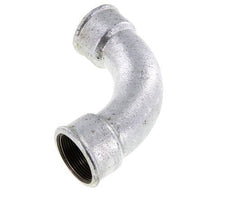 90° L-Koppeling Fitting Rp1 1/2'' Binnendraad Lang Gietijzer 25bar