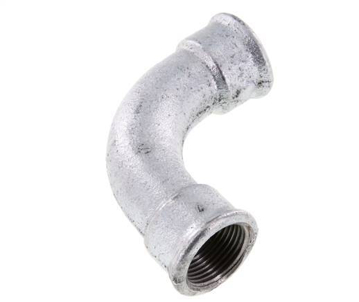 90° L-Koppeling Rp1'' Binnendraad Lang Gietijzer 25bar