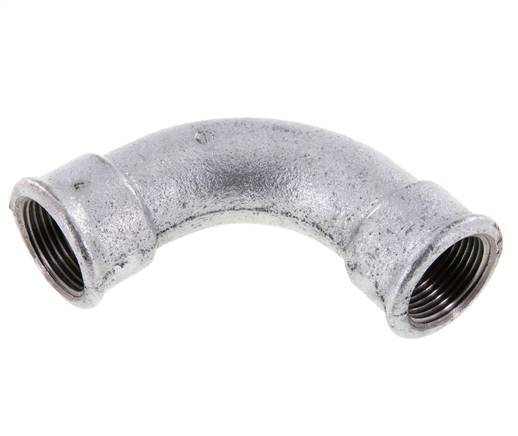 90° L-Koppeling Rp1'' Binnendraad Lang Gietijzer 25bar