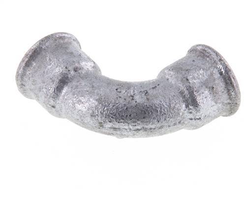 90deg Angled Fitting Rp1/2'' Female Short Cast Iron 25bar (351.25psi) [2 Pieces]