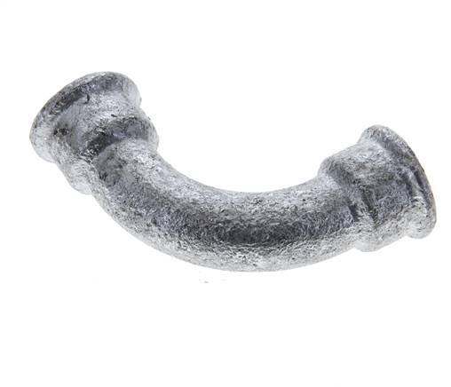 90deg Angled Fitting Rp3/8'' Female Long Cast Iron 25bar (351.25psi) [2 Pieces]