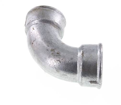 90° L-Koppeling Rp2'' Binnendraad Kort Gietijzer 25bar