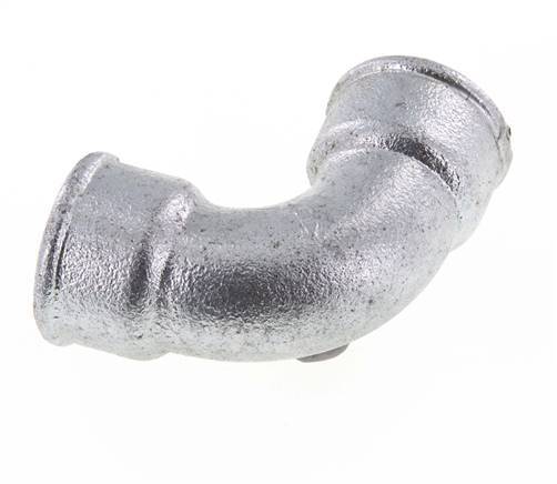90° L-Koppeling Rp1 1/4'' Binnendraad Kort Gietijzer 25bar