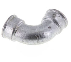 90° L-Koppeling Rp1 1/2'' Binnendraad Kort Gietijzer 25bar