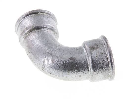 90° L-Koppeling Rp1 1/2'' Binnendraad Kort Gietijzer 25bar
