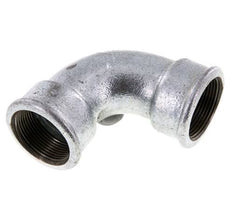 90° L-Koppeling Rp1 1/2'' Binnendraad Kort Gietijzer 25bar