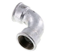 90° L-Koppeling Rp1 1/2'' Binnendraad Kort Gietijzer 25bar