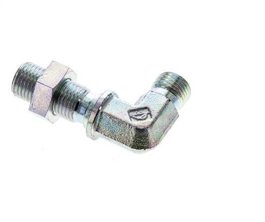 90° L-Koppeling G1/4" Binnendraad Koppeling Hoge Druk Staal 350bar Hydrauliek