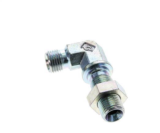 90° L-Koppeling G1/4" Binnendraad Koppeling Hoge Druk Staal 350bar Hydrauliek