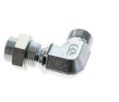 90° L-Koppeling G3/4'' Schotdoorvoer Hogedruk Staal 60° Conus 325bar Hydrauliek