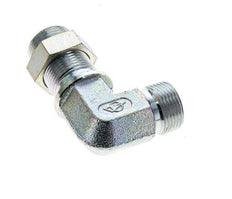 90° L-Koppeling G3/4'' Schotdoorvoer Hogedruk Staal 60° Conus 325bar Hydrauliek