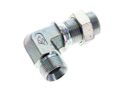 90° L-Koppeling G3/4'' Schotdoorvoer Hogedruk Staal 60° Conus 325bar Hydrauliek