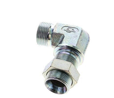 90° L-Koppeling G3/4'' Schotdoorvoer Hogedruk Staal 60° Conus 325bar Hydrauliek