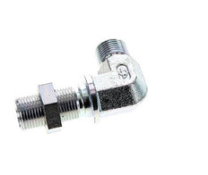 90° L-Koppeling G3/8'' Schotdoorvoer Hogedruk Staal 60° Conus 325bar Hydrauliek