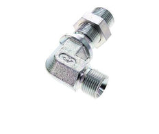 90° L-Koppeling G3/8'' Schotdoorvoer Hogedruk Staal 60° Conus 325bar Hydrauliek