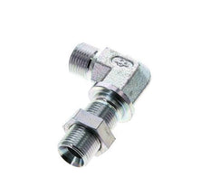 90° L-Koppeling G3/8'' Schotdoorvoer Hogedruk Staal 60° Conus 325bar Hydrauliek