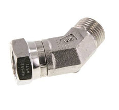 45° L-Koppeling G1/2 '' Binnendraad X Buitendraad Hoge Druk RVS 60° Conus 300bar Hydrauliek
