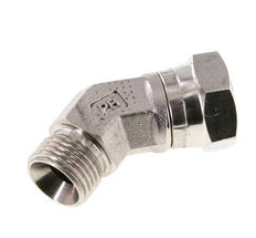45° L-Koppeling G1/2 '' Binnendraad X Buitendraad Hoge Druk RVS 60° Conus 300bar Hydrauliek