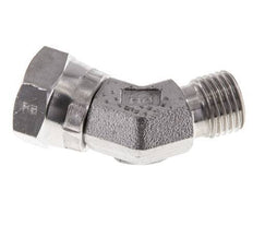 45° L-Koppeling G1/4" Binnendraad Hoge Druk RVS 350bar Hydrauliek