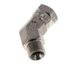 45° L-Koppeling G3/8 '' Binnendraad X Buitendraad Hoge Druk RVS 60° Conus 325bar Hydrauliek