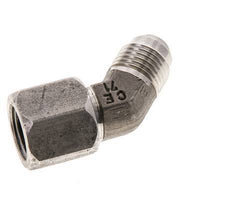 45° JIC L-Koppeling UNF 9/16''-18 Buitendraad X Binnendraad RVS 275bar