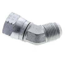 45° JIC L-Koppeling UNF 7/8''-14 Buitendraad X Binnendraad Staal 210bar