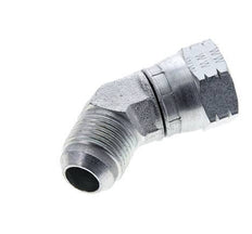 45° JIC L-Koppeling UNF 7/8''-14 Buitendraad X Binnendraad Staal 210bar