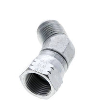 45° JIC L-Koppeling UNF 7/8''-14 Buitendraad X Binnendraad Staal 210bar