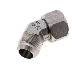 45° JIC L-Koppeling UN 1-5/16''-12 Buitendraad X Binnendraad RVS 170bar
