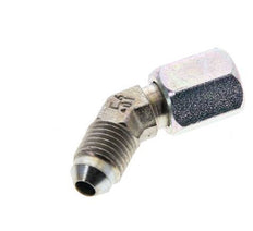 45° JIC L-Koppeling UNF 7/16''-20 Buitendraad X Binnendraad Staal 310bar