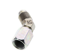 45° JIC L-Koppeling UNF 7/16''-20 Buitendraad X Binnendraad Staal 310bar