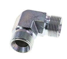 90° L-Koppeling G3/4" Hoge Druk Staal 60° Conus 325bar Hydrauliek