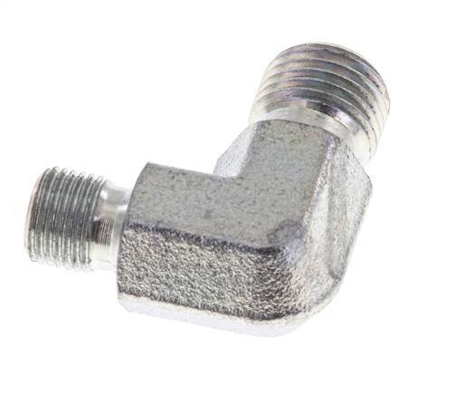 90° L-Koppeling Reducerend G1/8 '' X G1/4 '' Hoge Druk Staal 60° Conus 350bar Hydrauliek