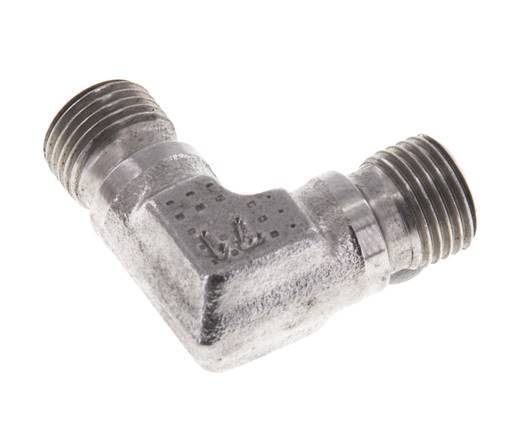 90° L-Koppeling G1/8'' Hoge Druk RVS 60° Conus 400bar Hydrauliek