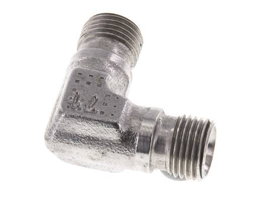 90° L-Koppeling G1/8'' Hoge Druk RVS 60° Conus 400bar Hydrauliek