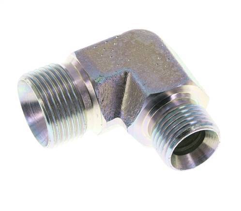 90° L-Koppeling Reducerende Fitting G1/2 '' X G3/4 '' Hoge Druk Staal 60° Conus 325bar Hydrauliek