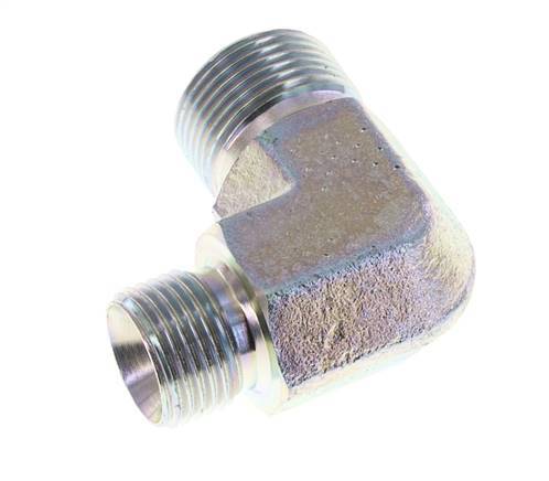 90° L-Koppeling Reducerende Fitting G1/2 '' X G3/4 '' Hoge Druk Staal 60° Conus 325bar Hydrauliek