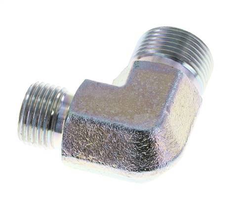 90° L-Koppeling Reducerende Fitting G1/2 '' X G3/4 '' Hoge Druk Staal 60° Conus 325bar Hydrauliek