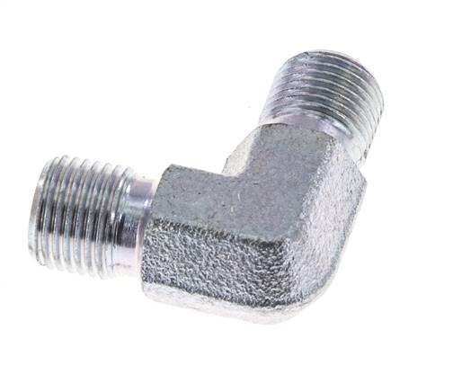 90° L-Koppeling G1/8'' Hoge Druk Staal 60° Conus 400bar Hydrauliek