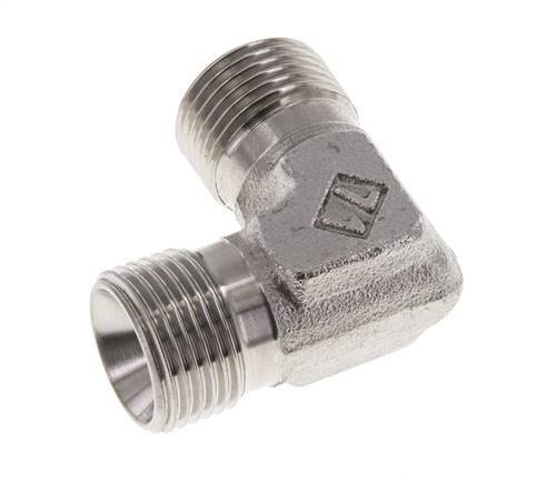 90° L-Koppeling G3/8'' Hoge Druk RVS 60° Conus 325bar Hydrauliek