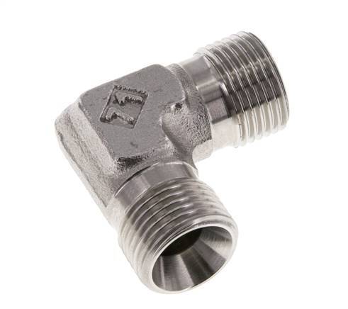 90° L-Koppeling G3/8'' Hoge Druk RVS 60° Conus 325bar Hydrauliek
